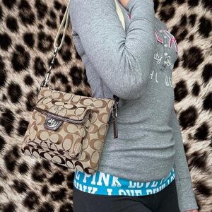 Coach Y2K Brown Crossbody Bag with Signature Monogram